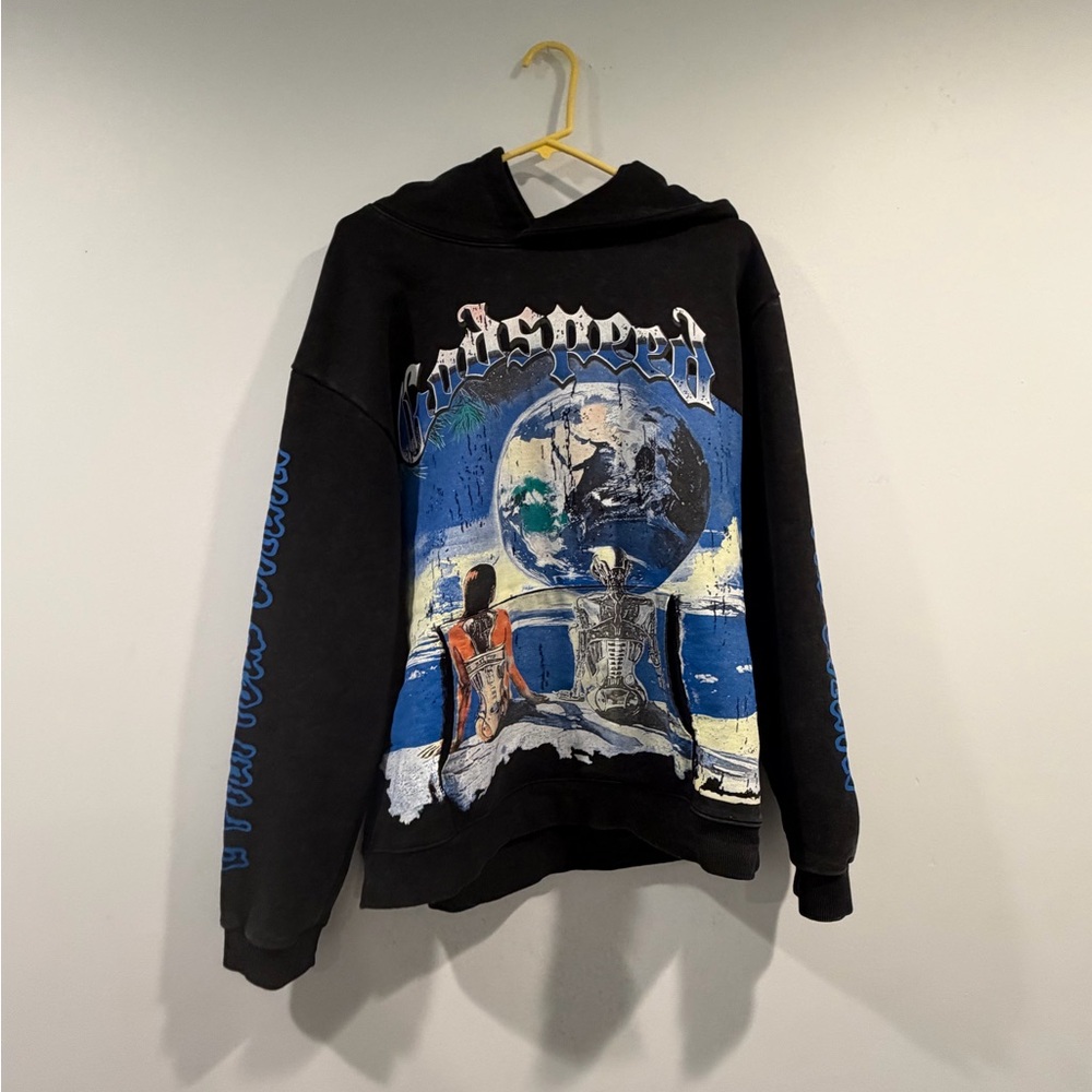 Black Graphic Hoodie